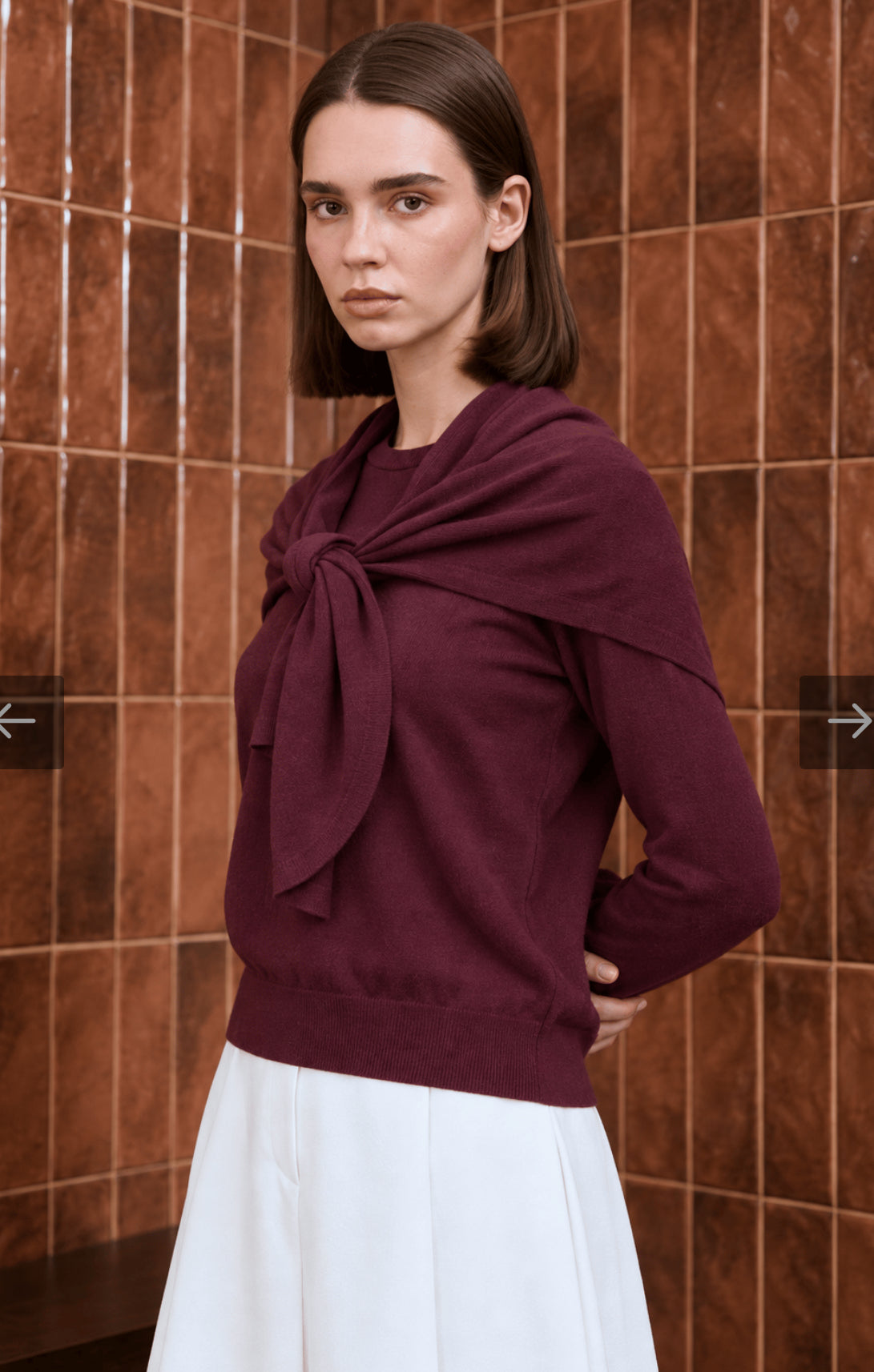 Nora Strick mit Schal