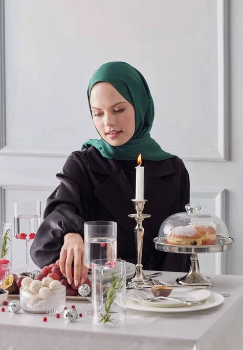 Fresh Scarfs Hijab Kopftuch Janjan in Smaragd Grün