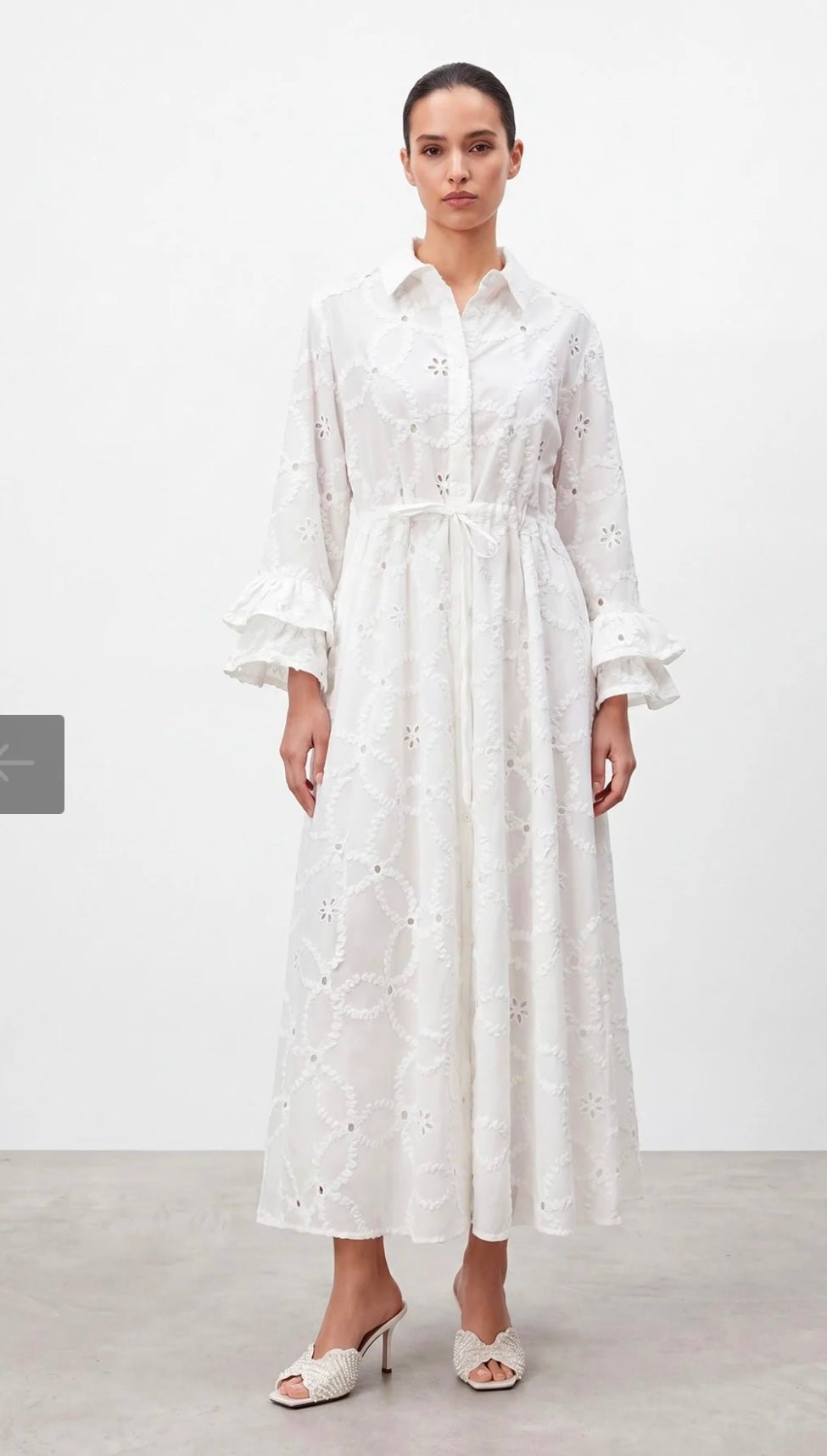 Kleid mit Volantärmel - Image Stores