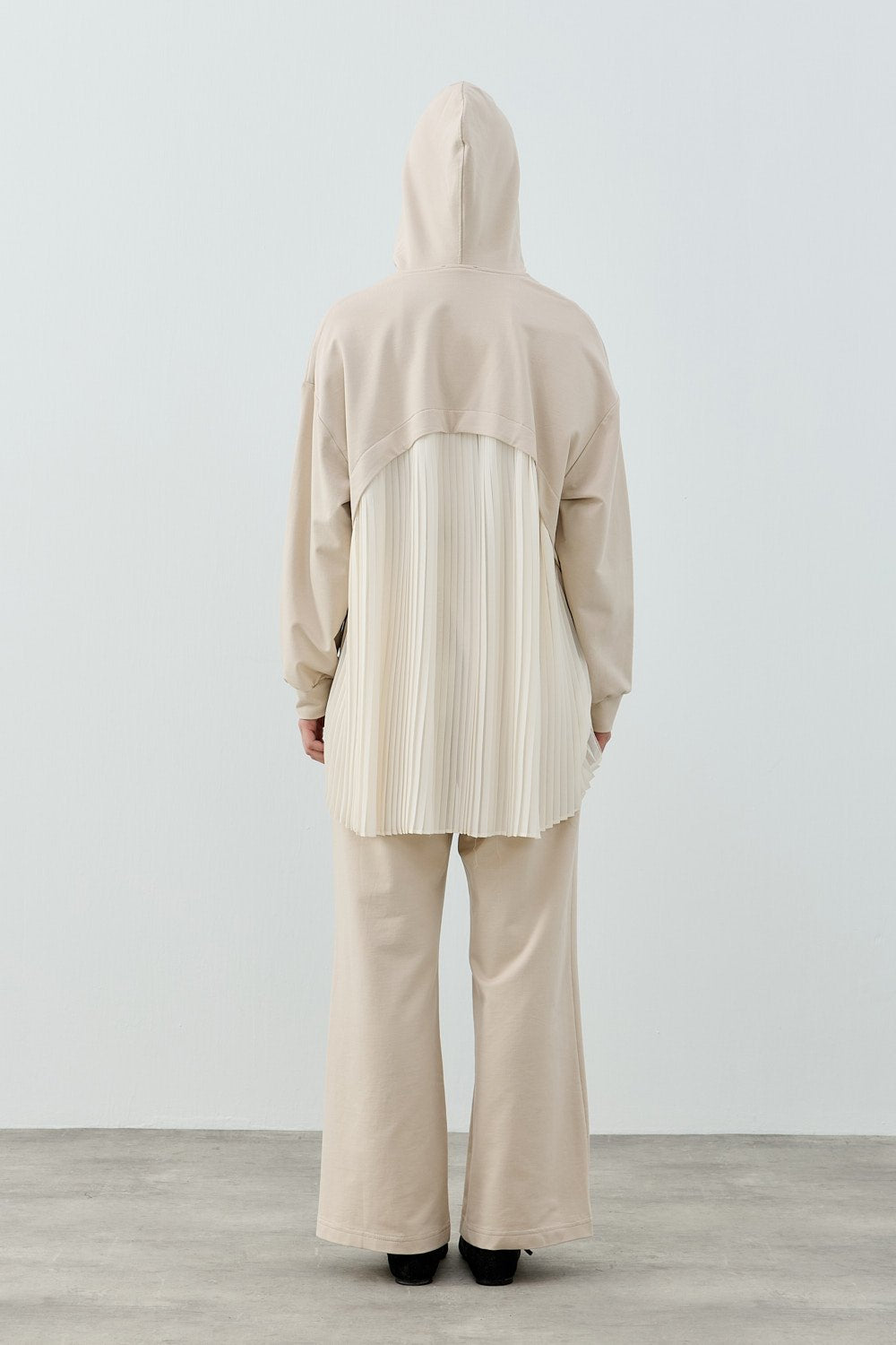 Plissierter Casual 2-Teiler