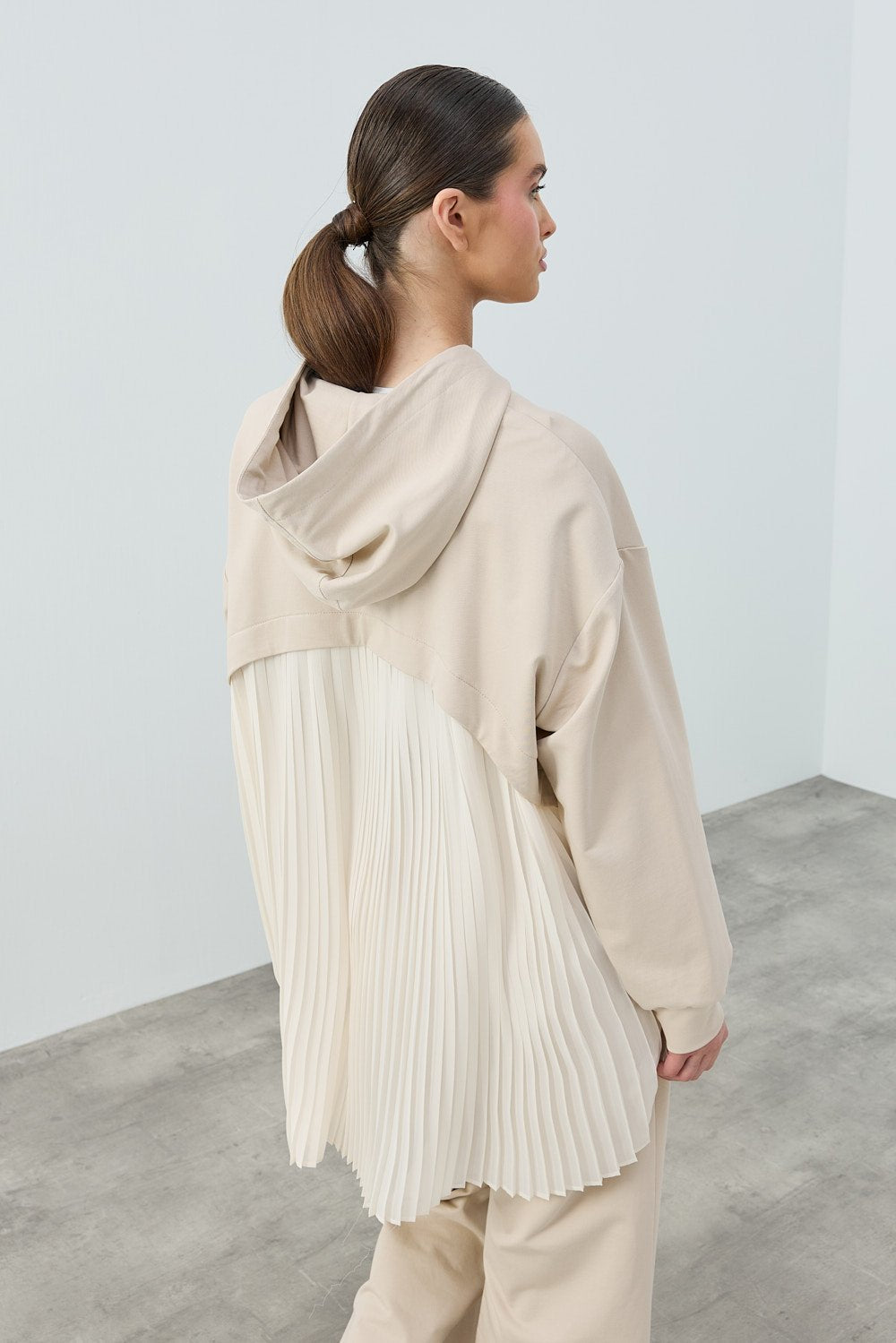 Plissierter Casual 2-Teiler