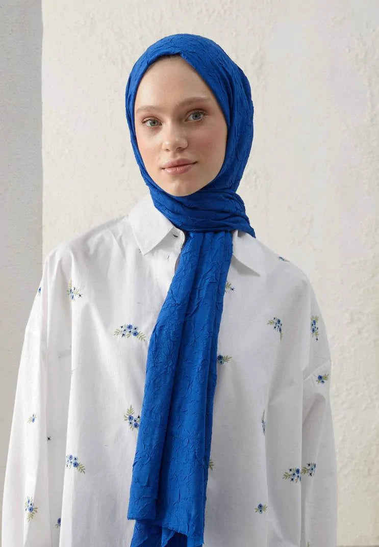 Fresh Scarfs "Bambus" in Royalblau