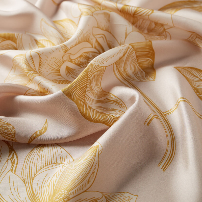 Ipekevi Seidentuch "Grace" in Creme-Gold