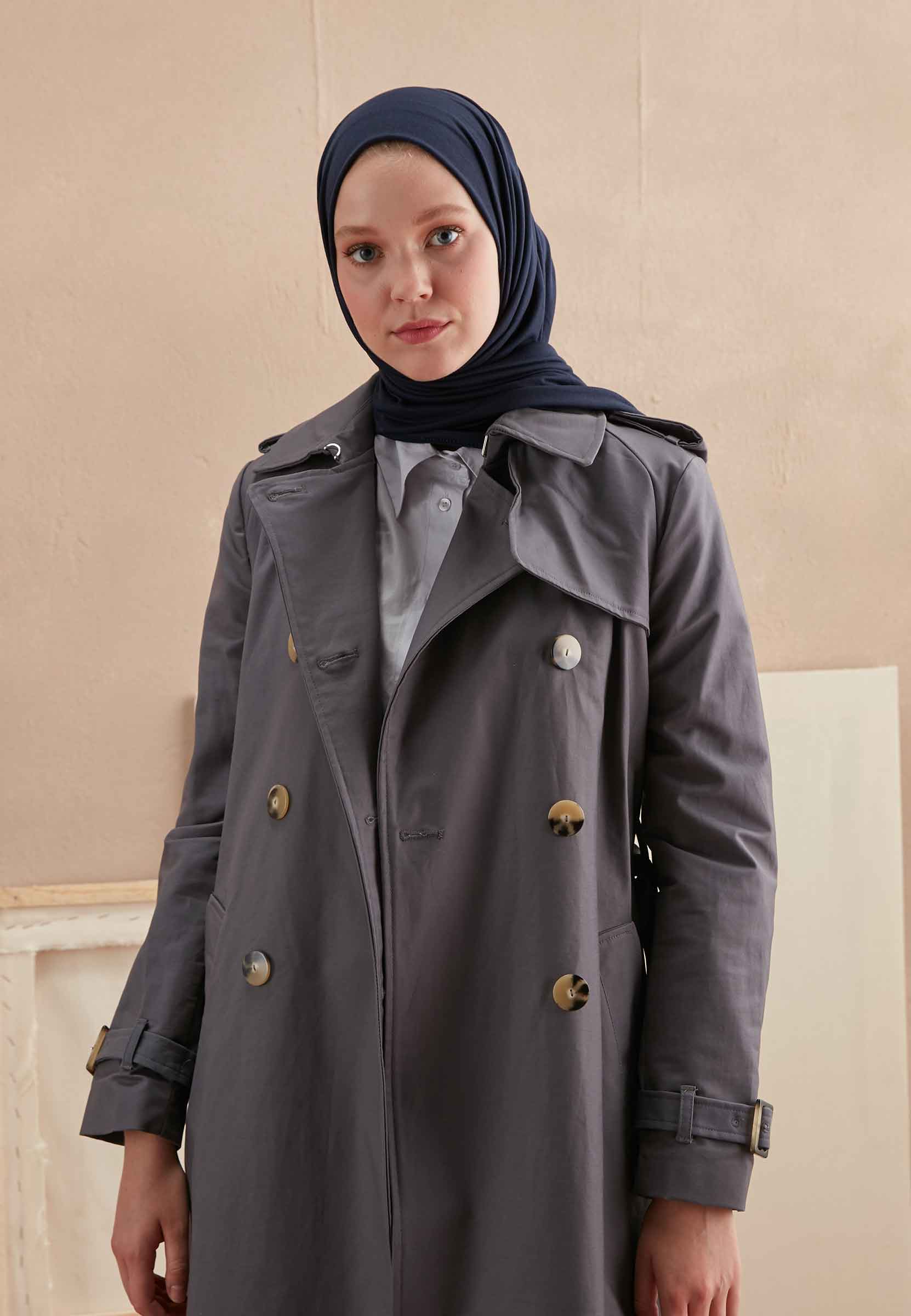 Lacivert Taze Atkı Jersey Eşarp